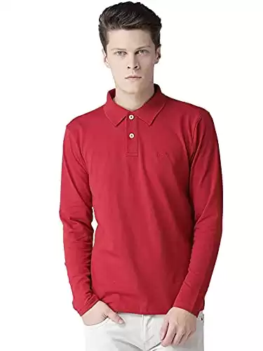 CHKOKKO Full Sleeve Polo T Shirt