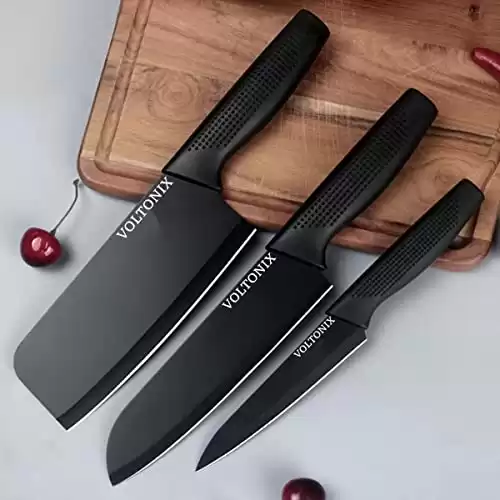 Stainless Steel 3 Pieces Kitchen Knife Set